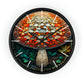Once Upon a Mushroom Wall Clock w/ lines