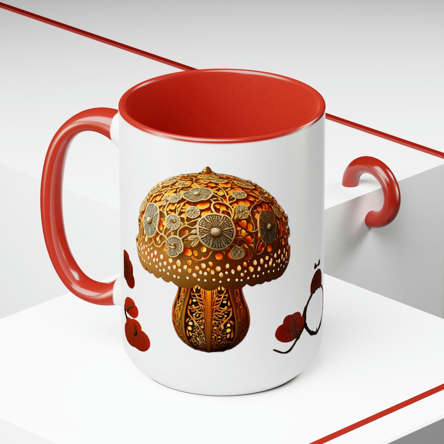 Fancy Mushroom Coffee Mug, 15oz