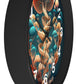 Infinite Mushroom DNA Wall Clock #2 w/ numbers