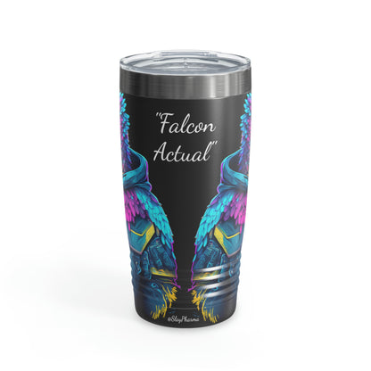 "Falcon Actual" Blue Falcon Ringneck Tumbler, 20oz