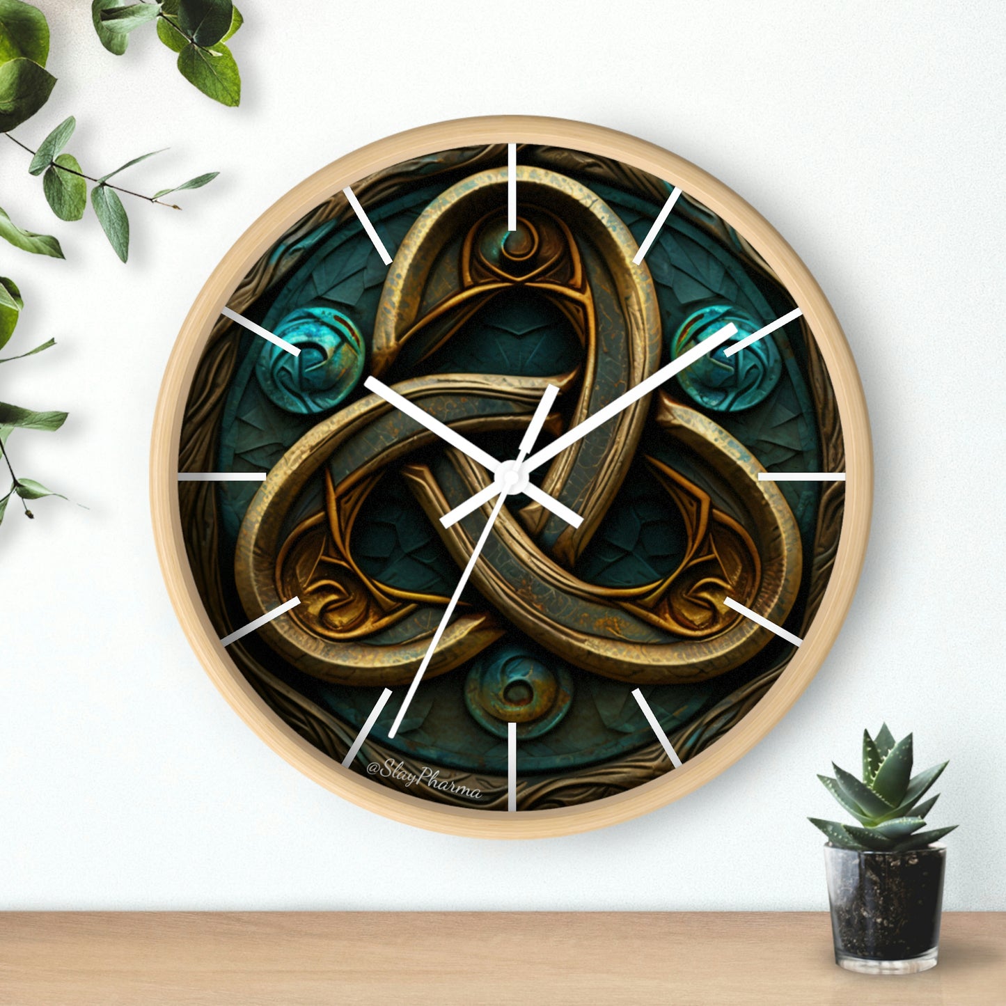 Trinity Wall Clock #2 w/ lines