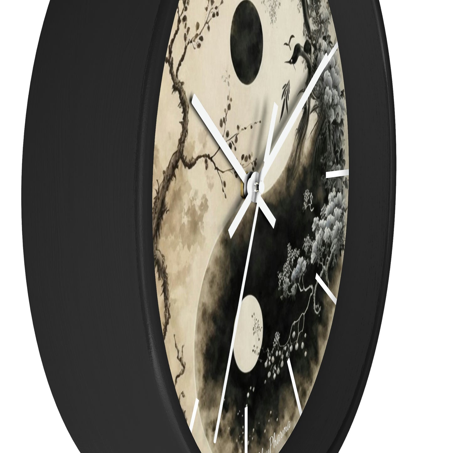 Duality Wall Clock #1 w/ lines