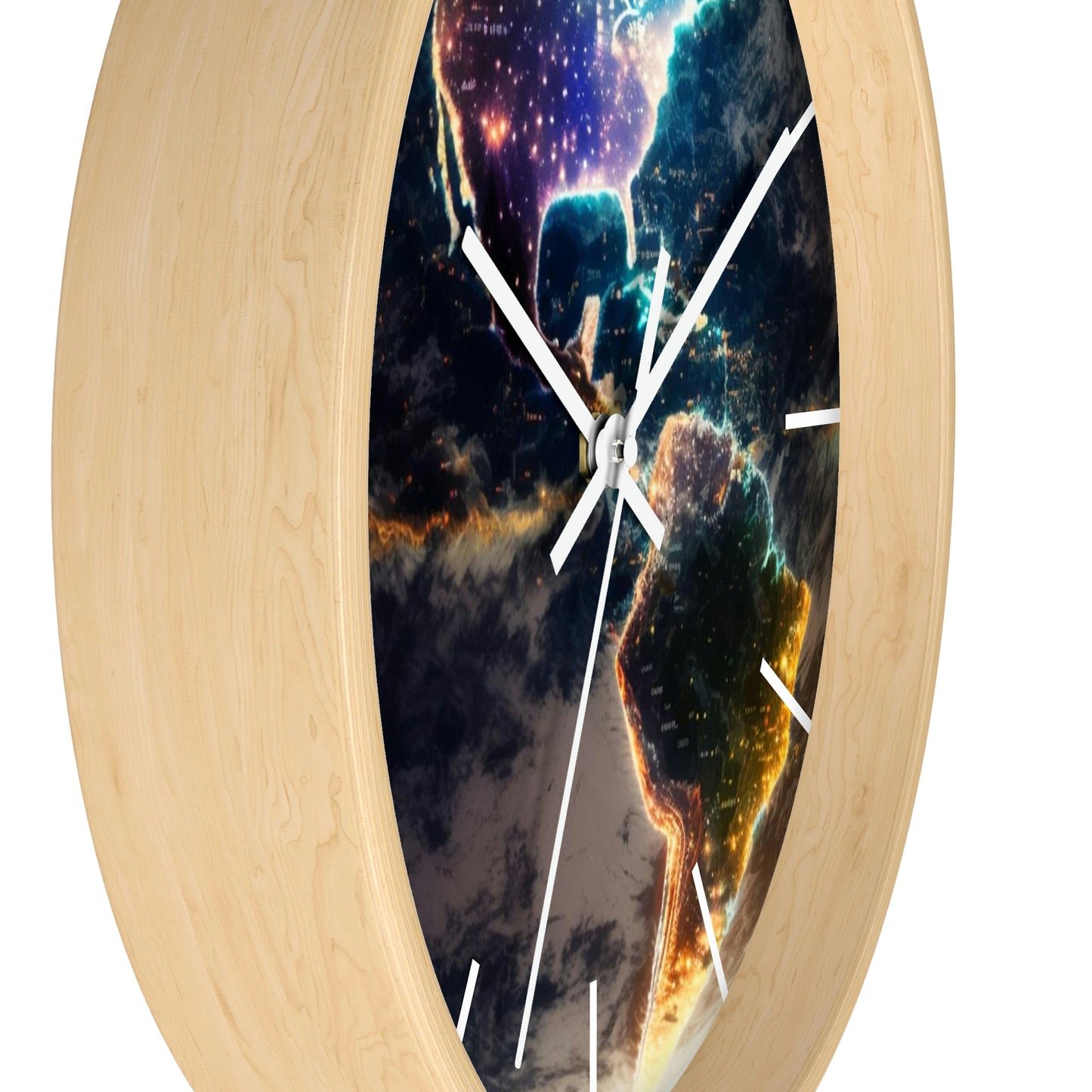 Late Night Glow Wall Clock w/ lines