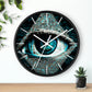 All Seeing Eye Wall Clock #2 w/ lines