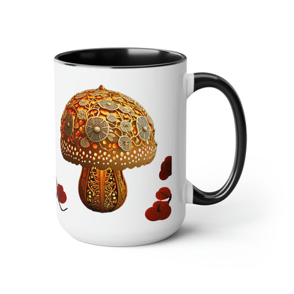Fancy Mushroom Coffee Mug, 15oz
