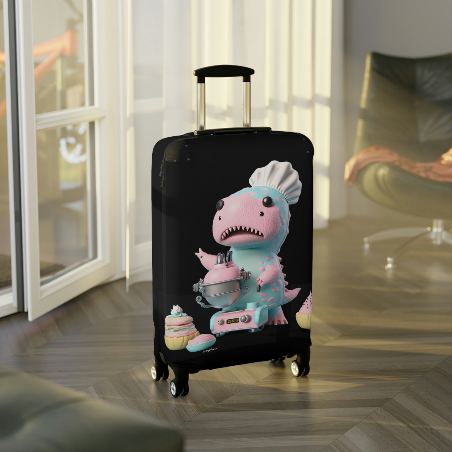 Dinosaur Baker Luggage Cover #4