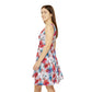 Floral Pattern Women's Skater Dress #7