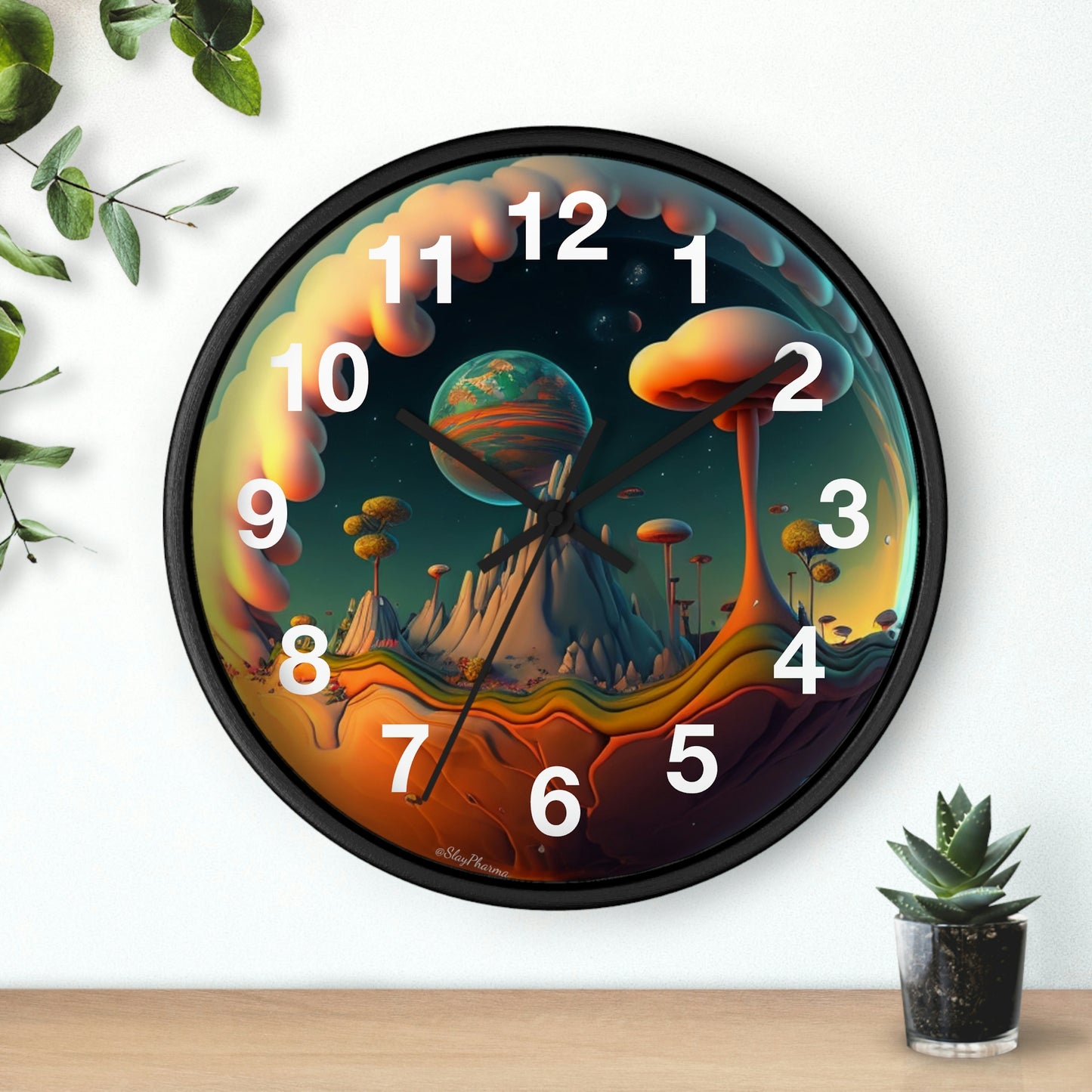 Other Worlds Wall Clock #4 w/ numbers