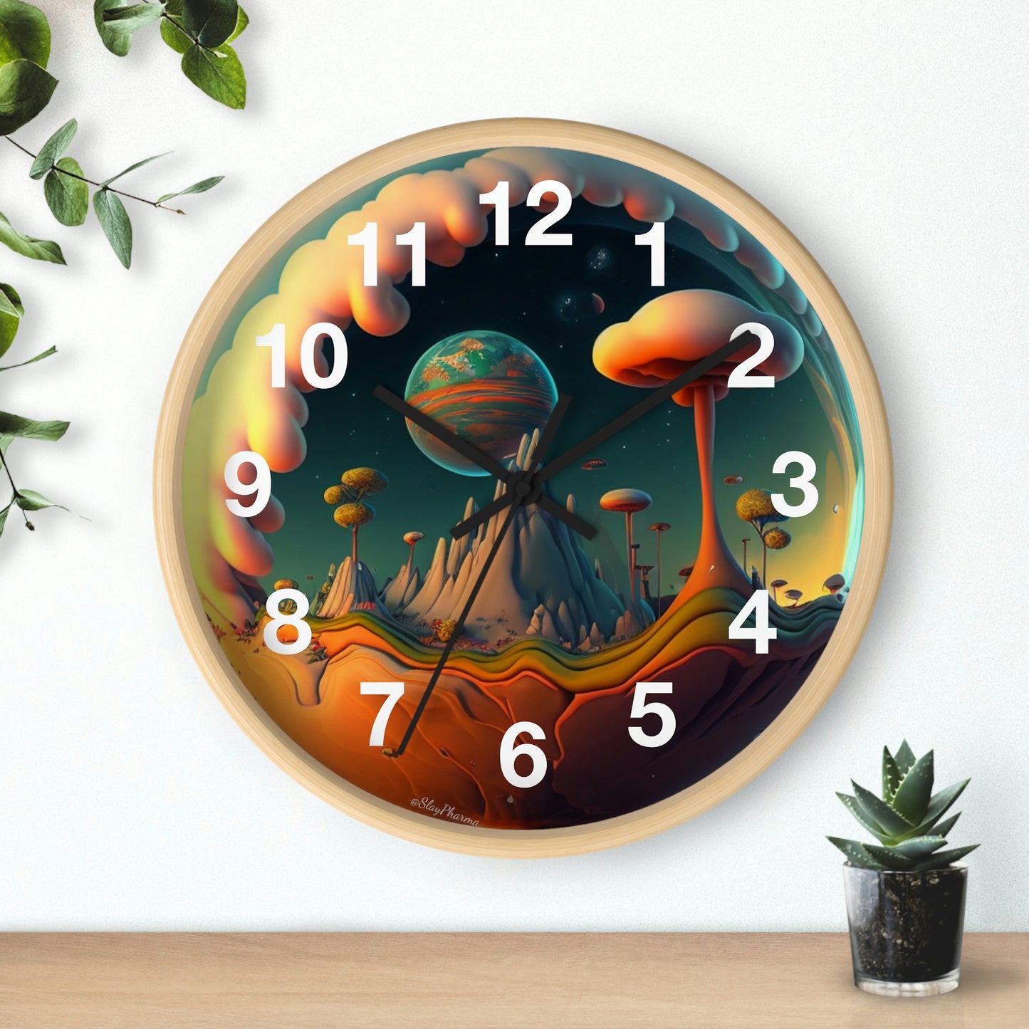 Other Worlds Wall Clock #4 w/ numbers