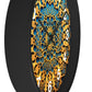 Muqarnas pattern Wall Clock w/ numbers
