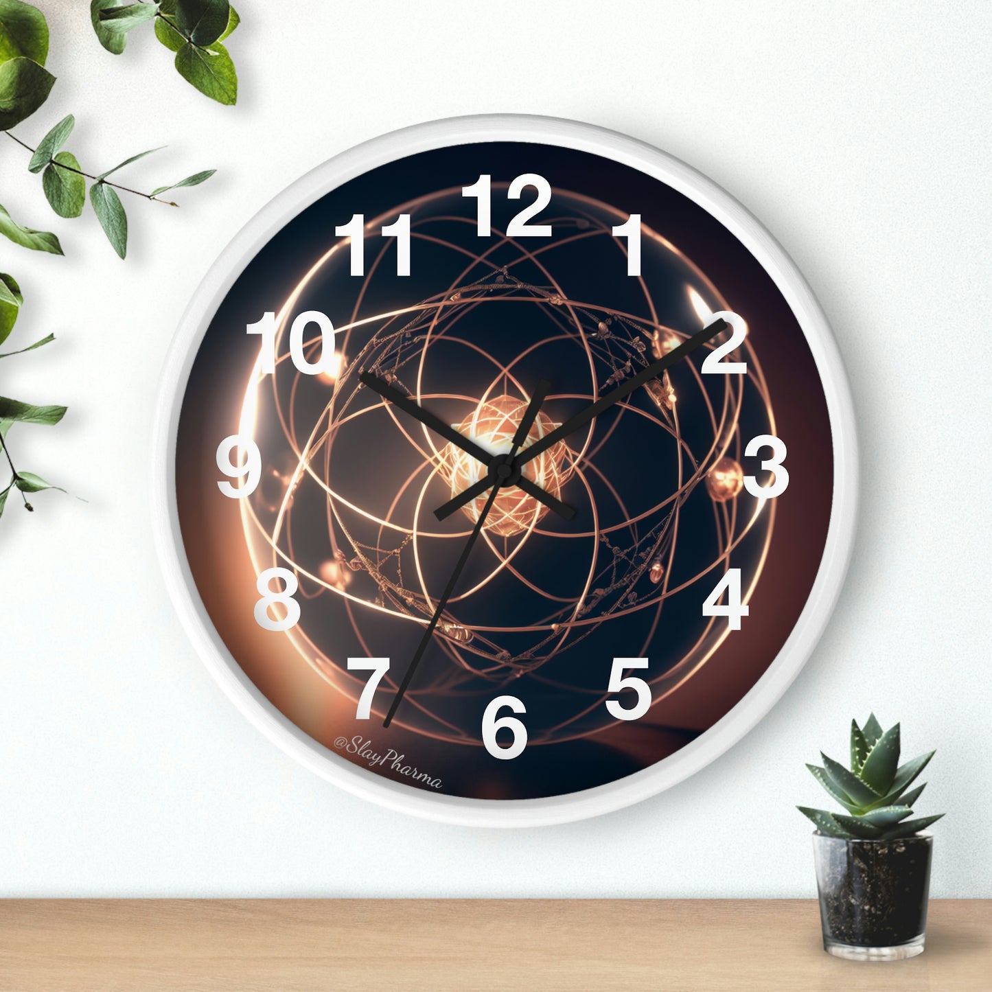 Atomic Wall Clock #1 lines