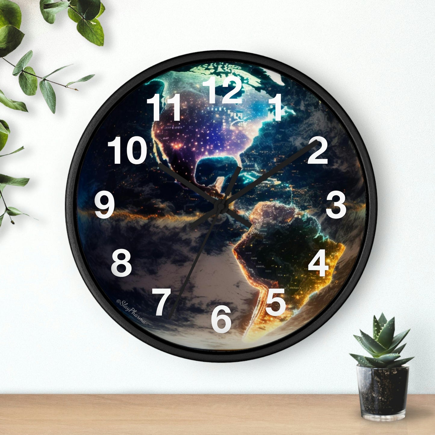 Late Night Glow Wall Clock w/ numbers