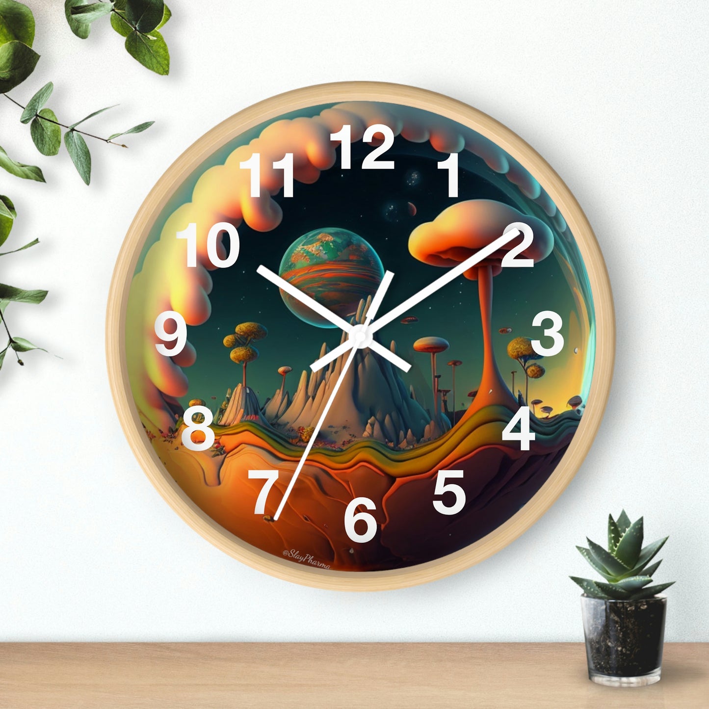 Other Worlds Wall Clock #4 w/ numbers