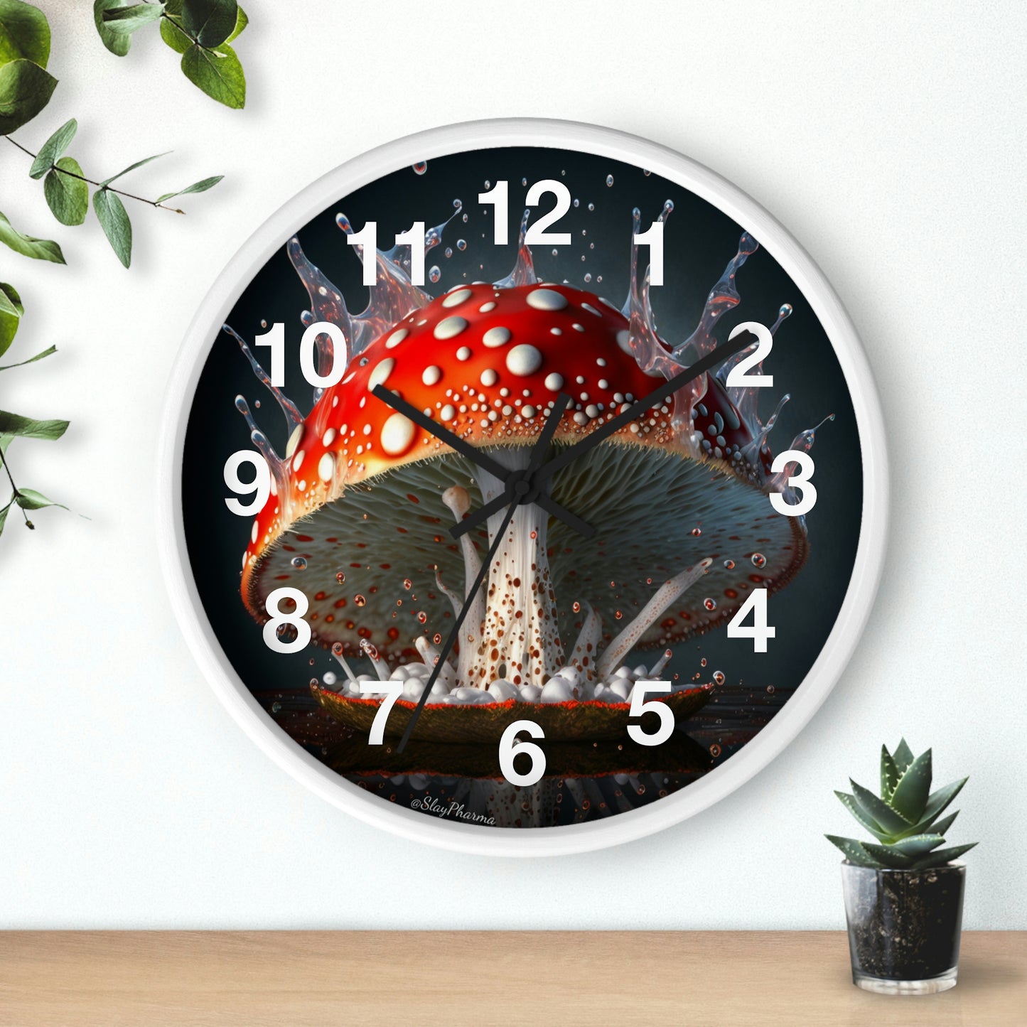 Amanita Dreams Wall Clock #3 w/ numbers