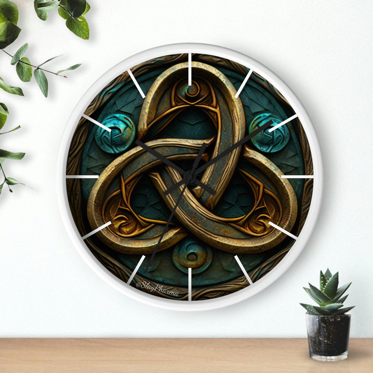 Trinity Wall Clock #2 w/ lines