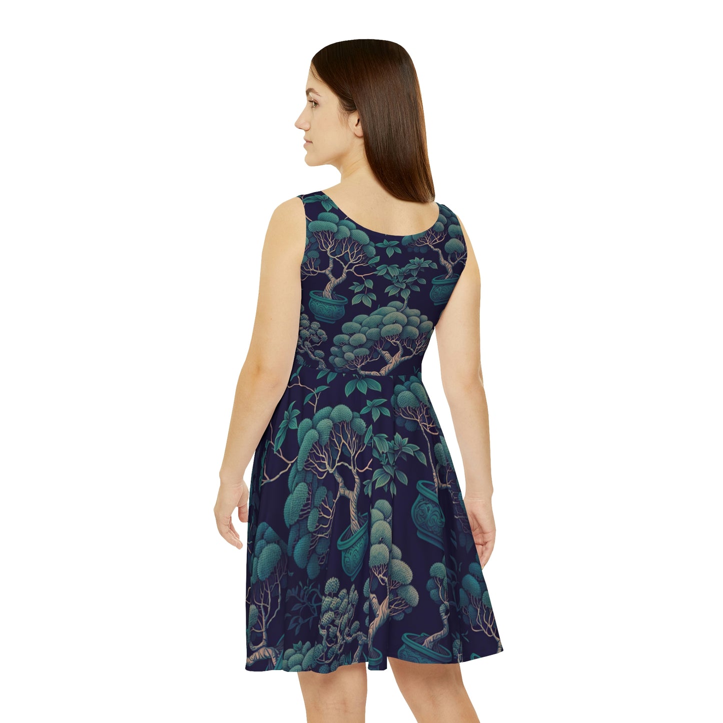 Bonsai Tree Pattern Women's Skater Dress