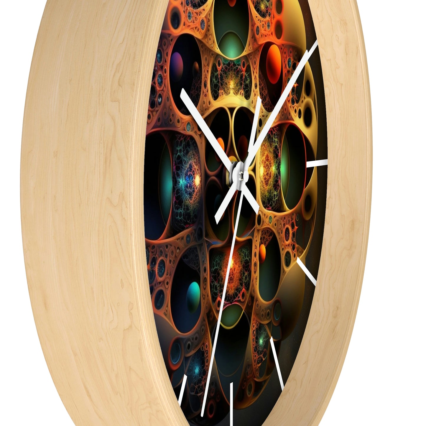 Geometric Wall Clock #4 w/ lines