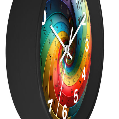 Timeless Impossible Spiral Wall Clock #1 w/ numbers