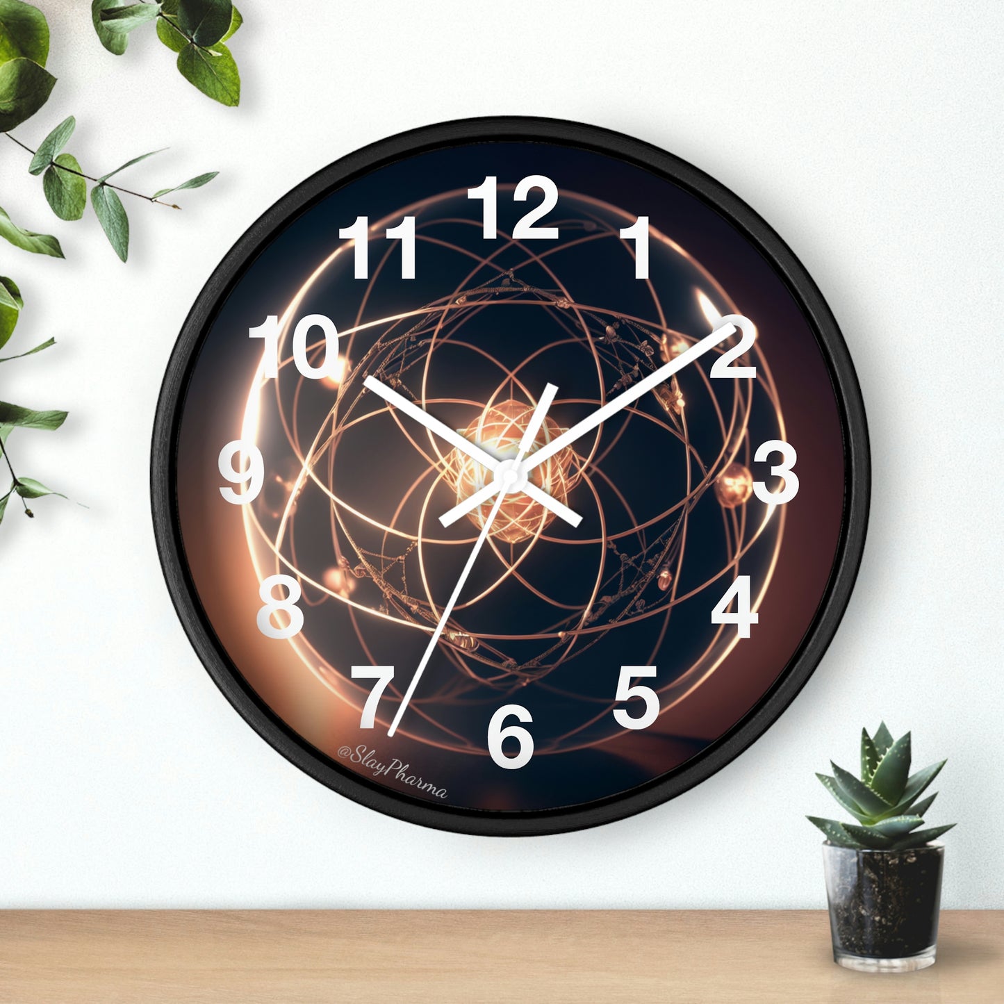 Atomic Wall Clock #1 lines