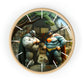 Other Worlds Wall Clock #5 w/ lines