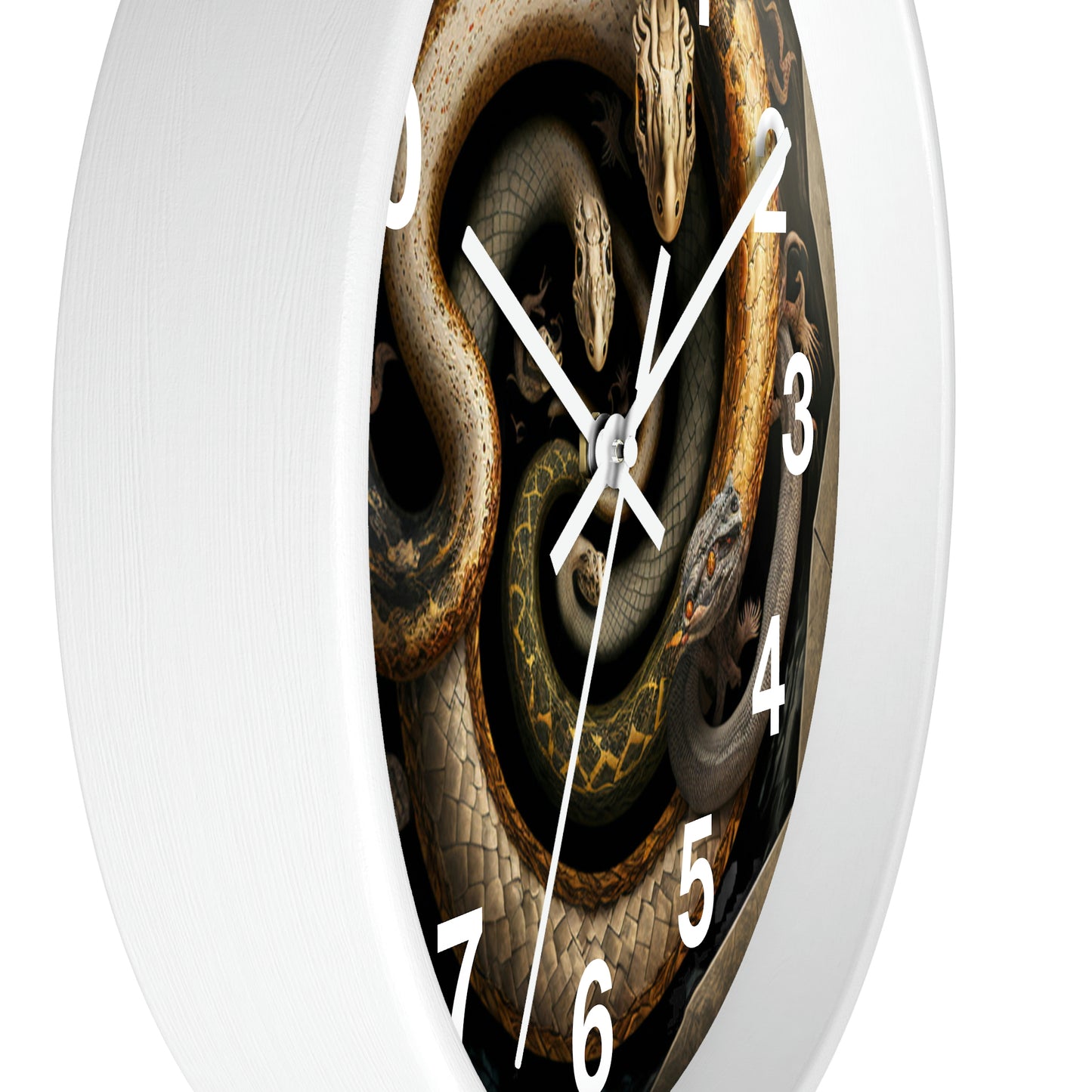 Snakes on a Wall Clock w/ numbers