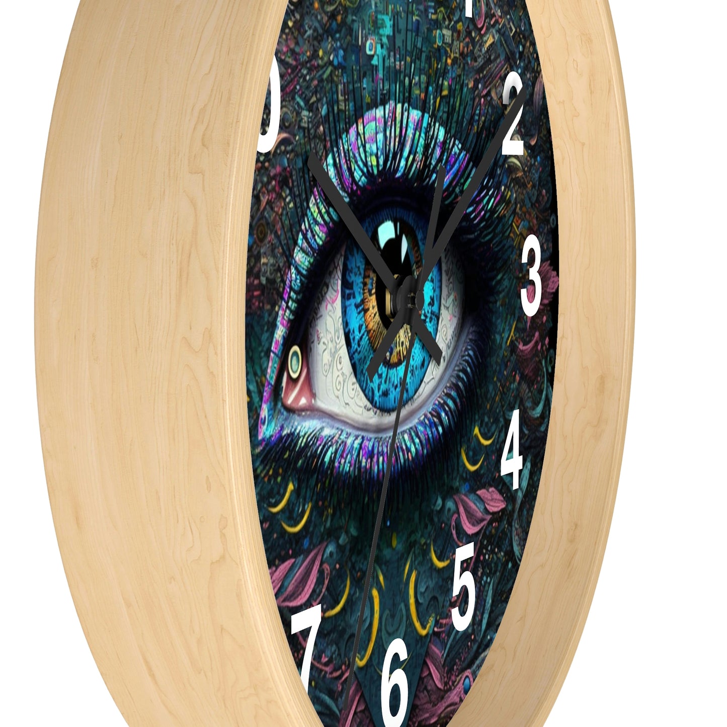 All Seeing Eye Wall Clock #1w/ numbers