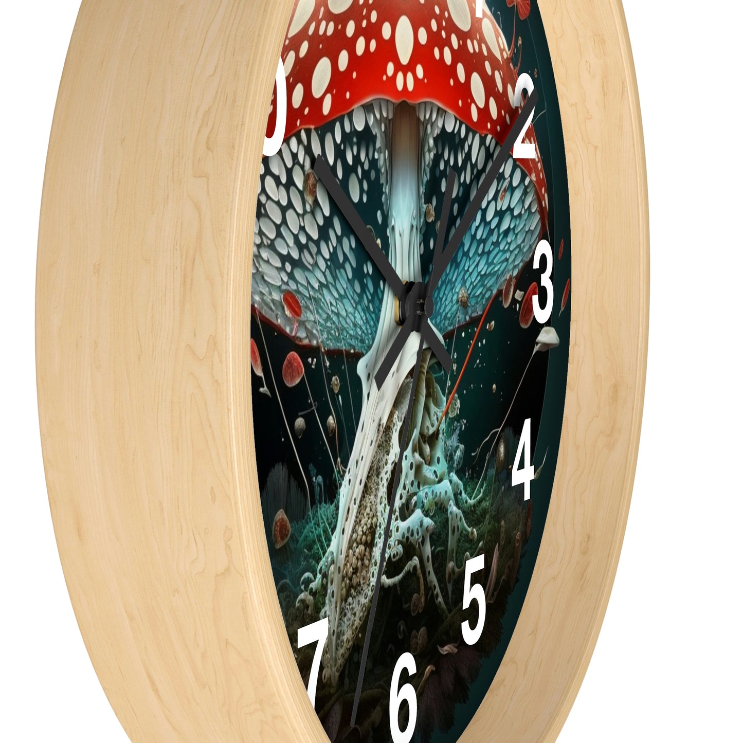 Amanita Dreams Wall Clock #4 w/ numbers