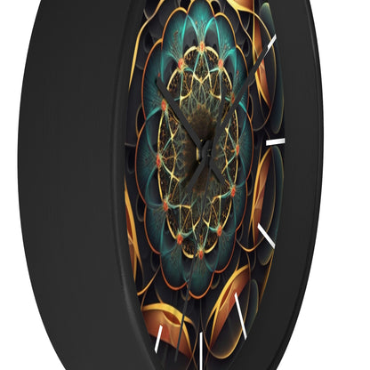 Geometric Congruence Masonic Wall Clock w/ lines