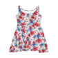 Floral Pattern Women's Skater Dress #7