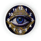 All Seeing Eye Wall Clock #4 w/ numbers