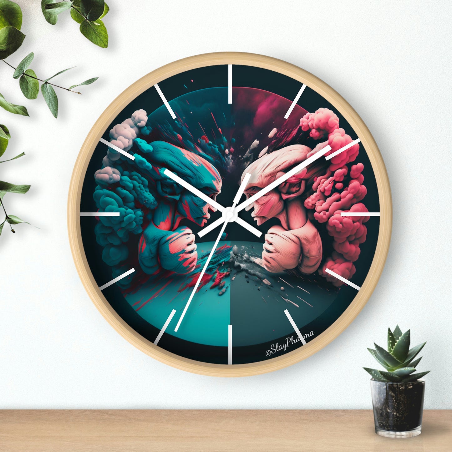 Duality Wall Clock #2 w/ lines