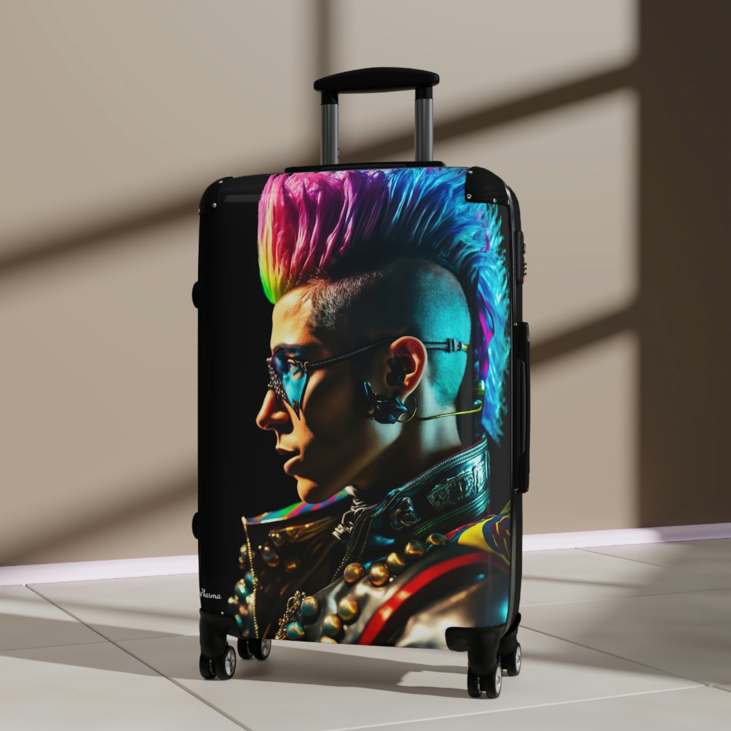 "Cyber Punk Rocker" Suitcases