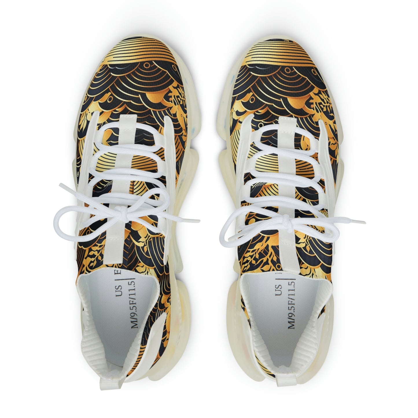 Japanese pattern Sneakers Mens Mesh Shoes