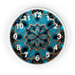 Muqarnas pattern Wall Clock #2 w/ numbers