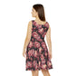 Floral Pattern Women's Skater Dress #16