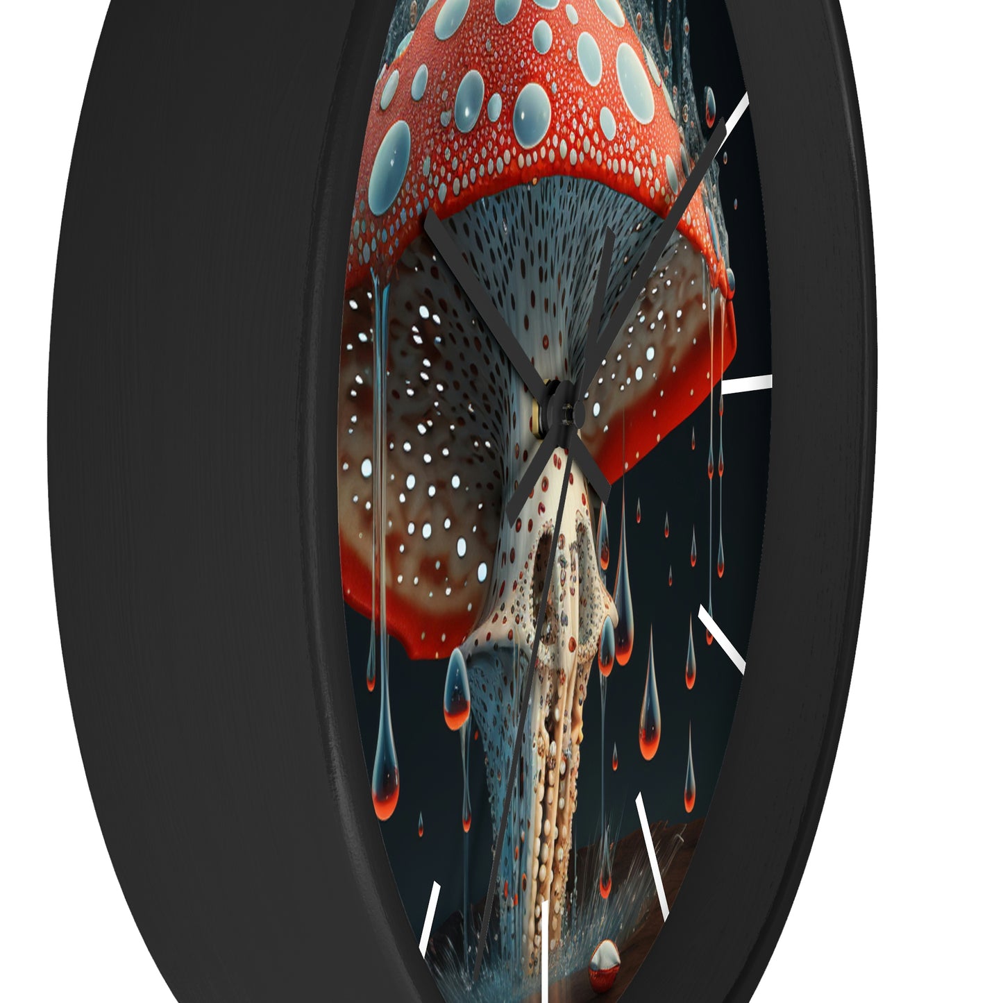 Amanita Dreams Wall Clock #2 w/ lines