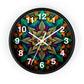 Mandala pattern Wall Clock #2 w/ numbers
