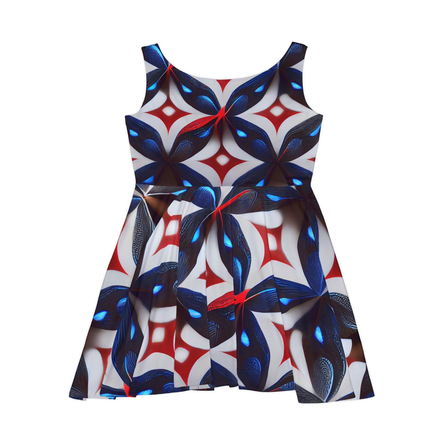 Patriotic Diamonds Rave Skater Dress