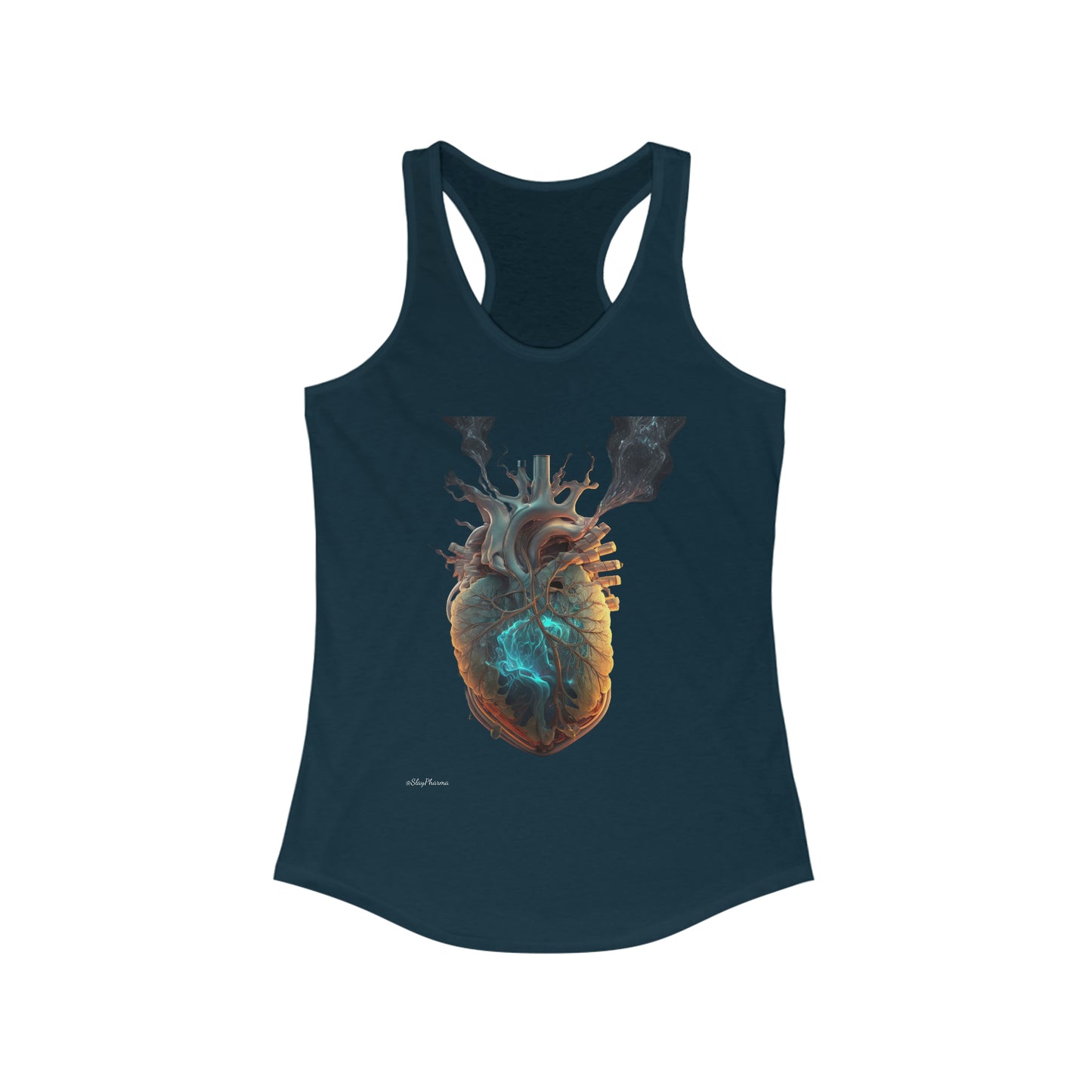 Smoking Heart  Women's Ideal Racerback Tank