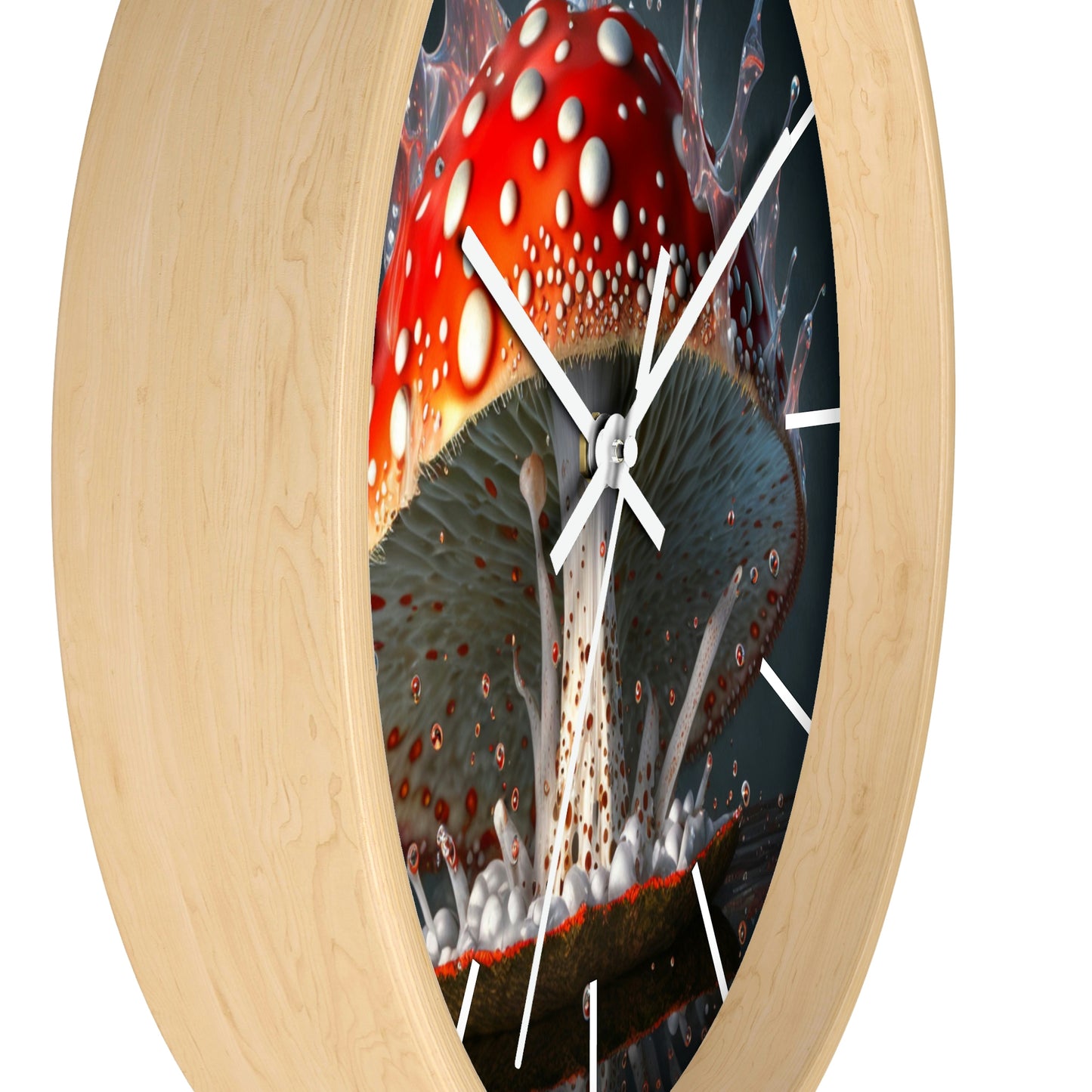 Amanita Dreams Wall Clock #3 w/ lines