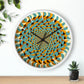 Optical Illusion Wall Clock w/ lines