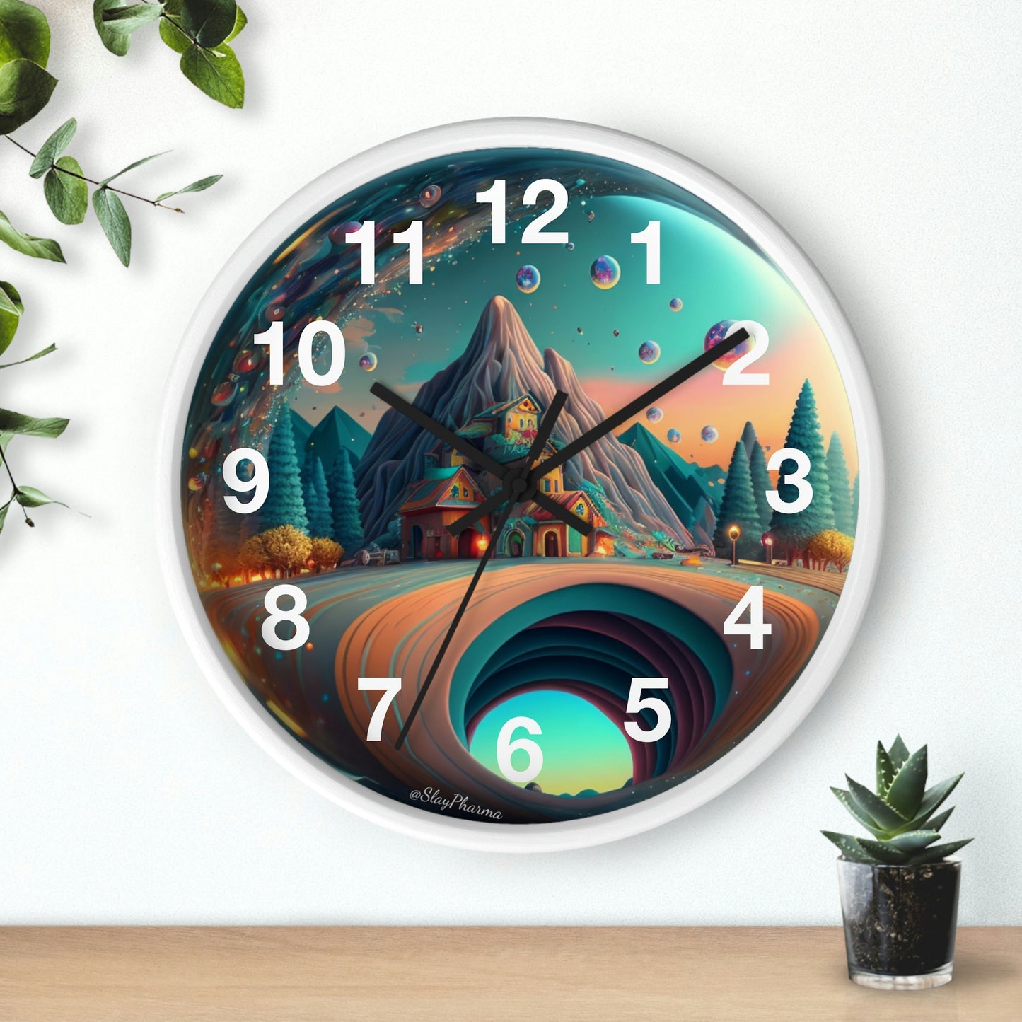 Other Worlds Wall Clock #3 w/ numbers