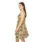 Floral Pattern Women's Skater Dress #8