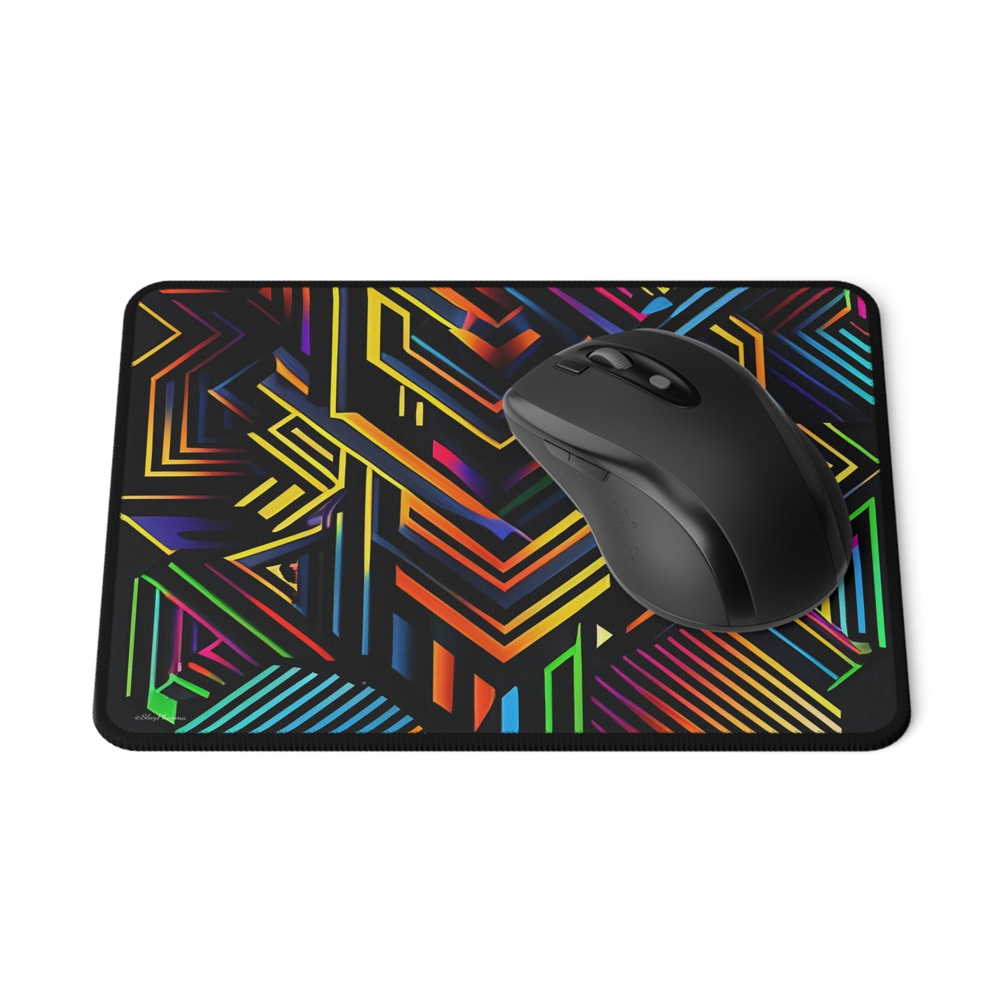 Trippy Geometric Pattern Mouse Pad #2