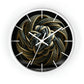 Geometric Wall Clock #10 w/ lines