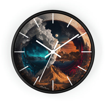Duality Wall Clock #3 w/ lines