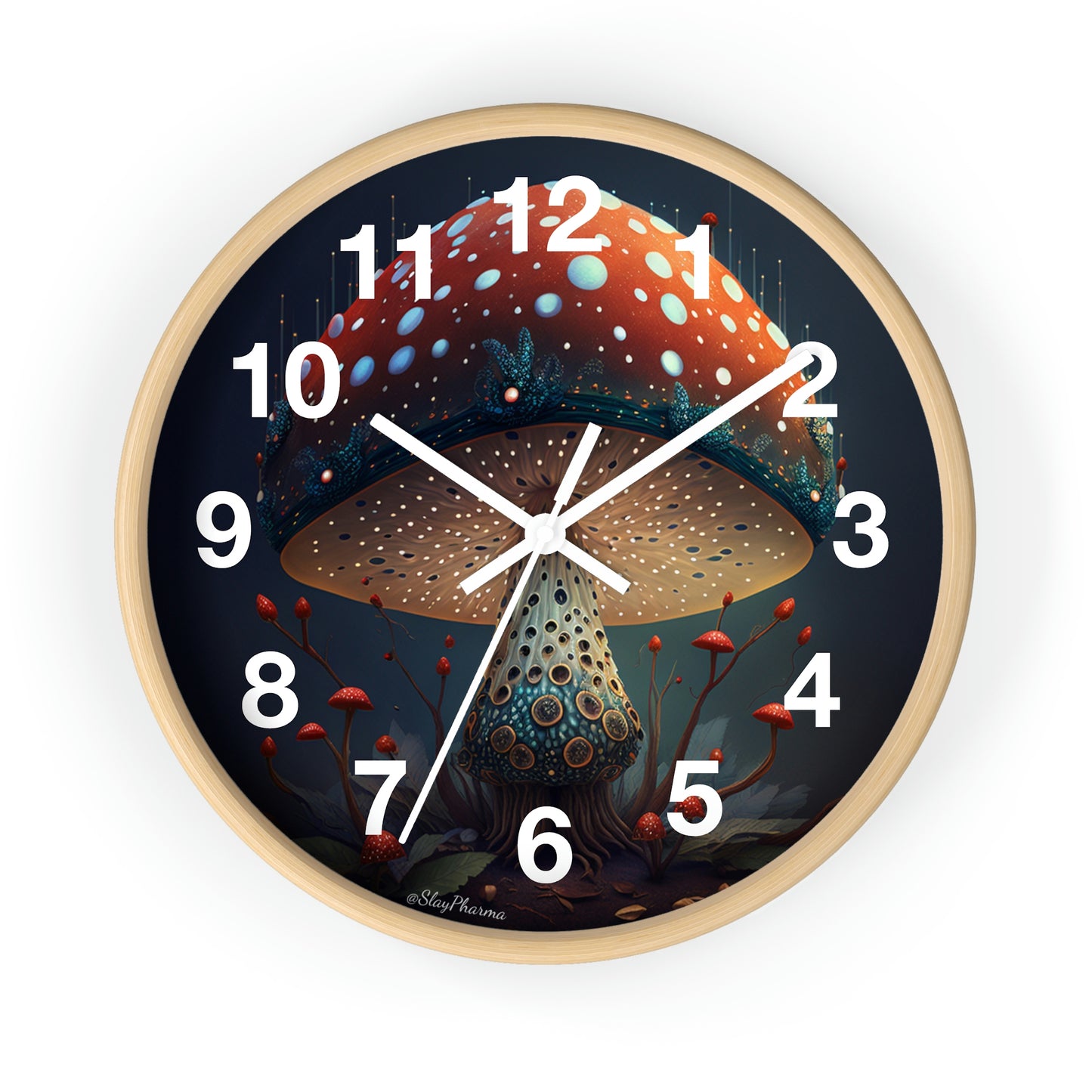 Amanita Dreams Wall Clock w/ numbers