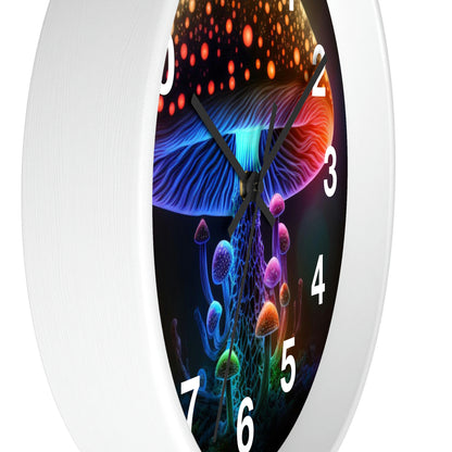 Glowing Mushroom Wall Clock w/ numbers