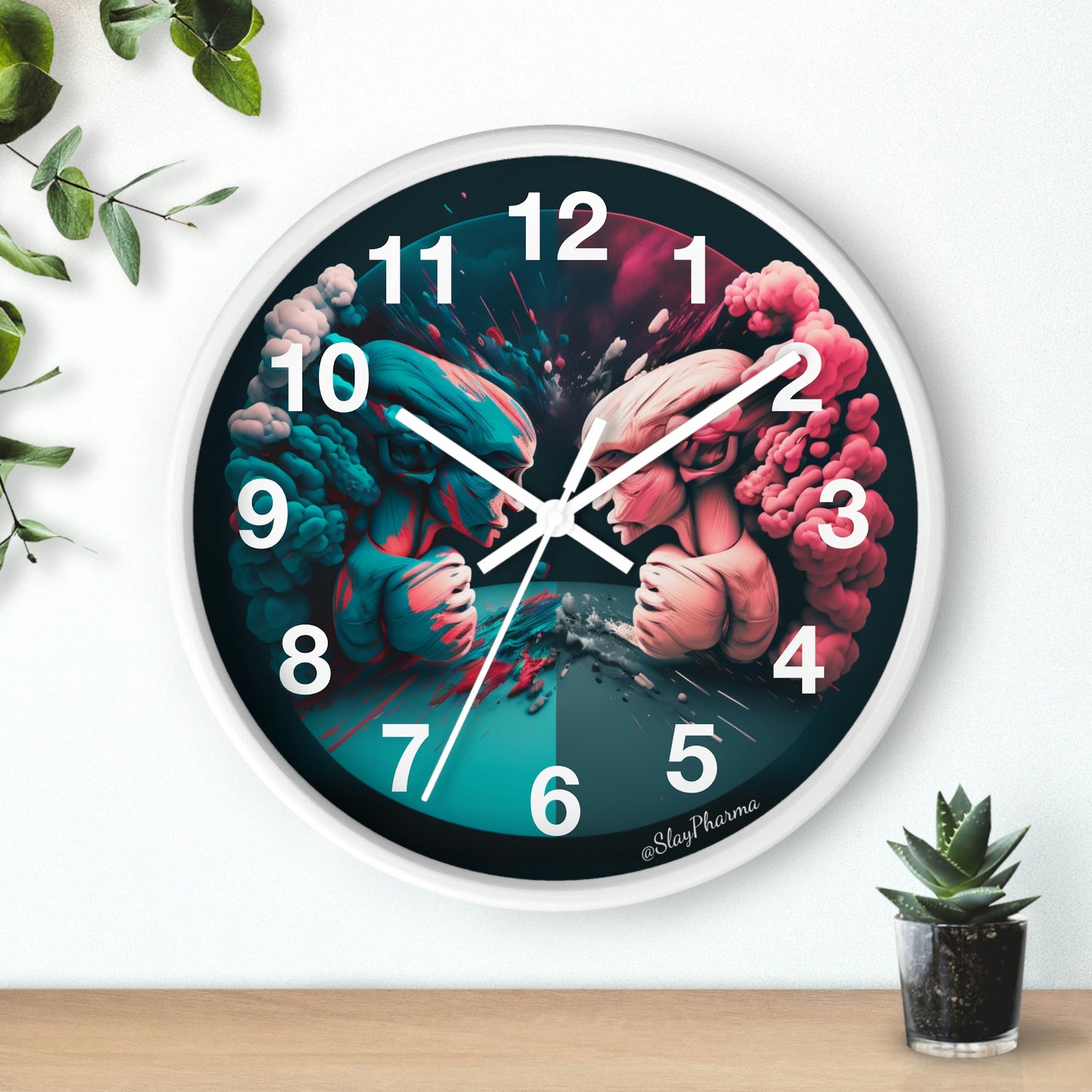 Duality Wall Clock #2 w/ numbers