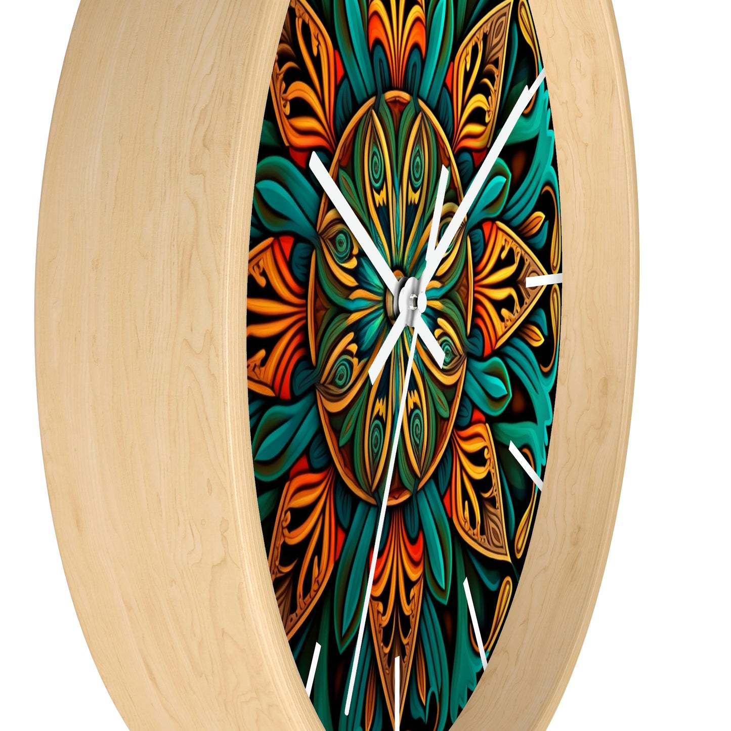 Mandala Wall Clock w/ lines